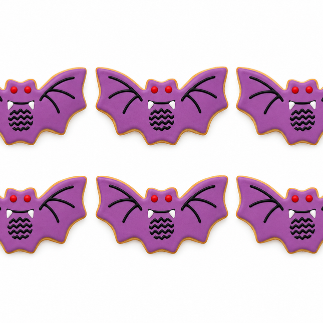 6 BAT ROYAL ICING COOKIE