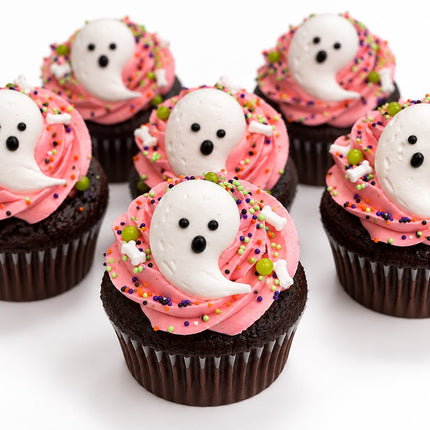 6 GHOST CUPCAKE